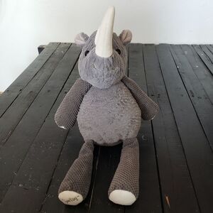 Scentsy Buddy Grey Ruby Rhino Stuffed Animal Plush Toy Rhinosaurus Lovie Lovey